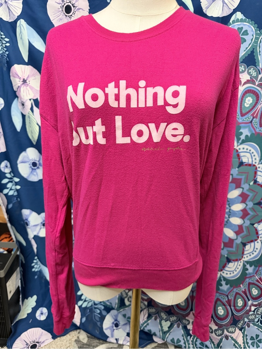Spiritual Gangster Pink “Nothing But Love” Sweatshirt Size M - Picture 10 of 10